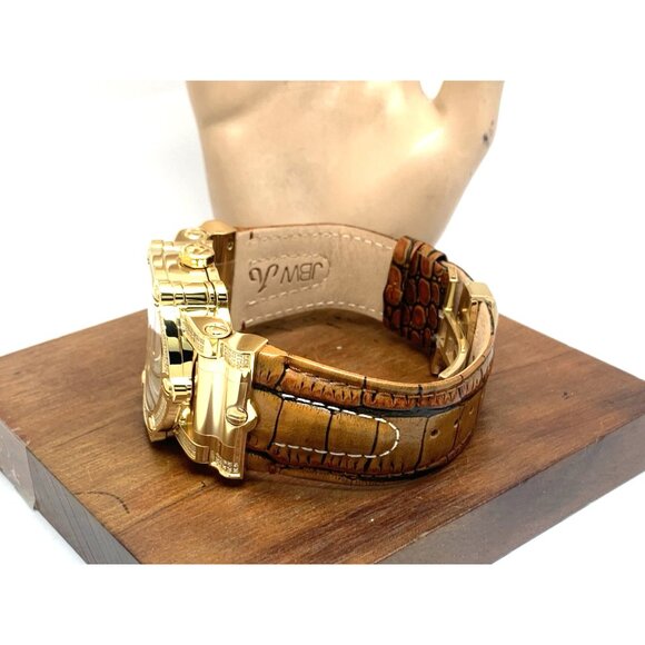 JBW Men's Watch JB6215-10C Phantom 10 YR Anniversary Diamond Quartz Gold Dial - Picture 10 of 15